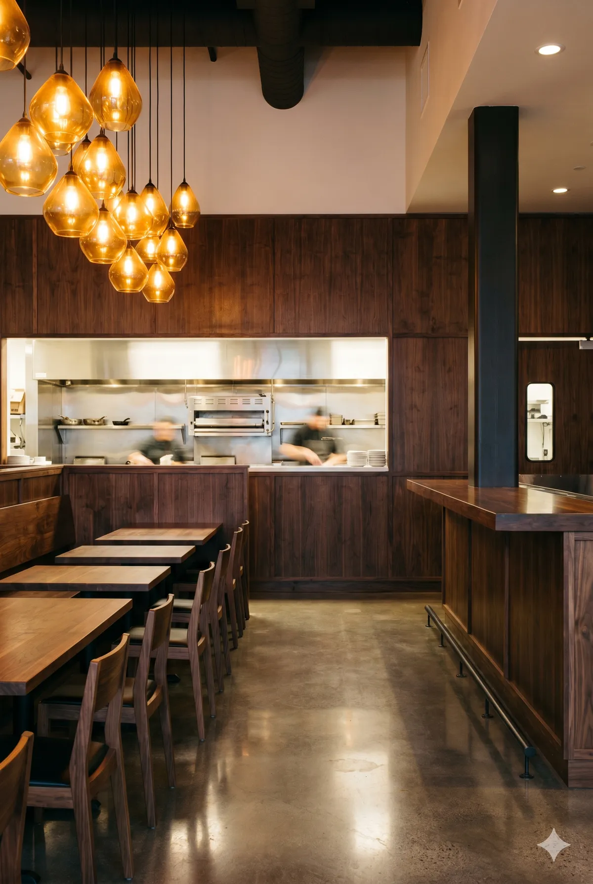A completed Elite Phoenix commercial restaurant interior in Indiana.